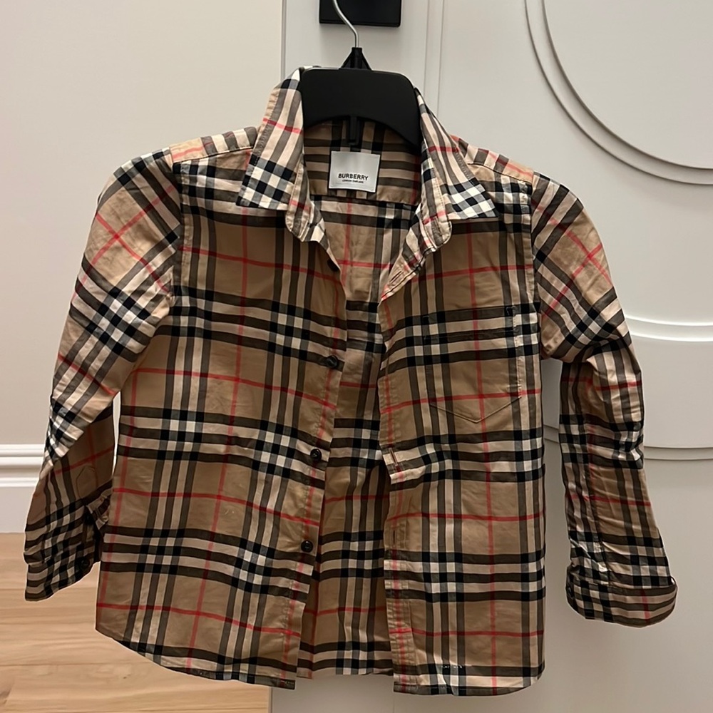 Burberry boy dress shirt